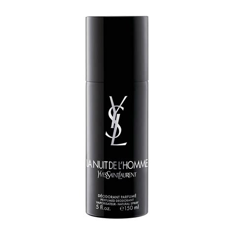 ysl la nuit de l'homme deodorant spray|la nuit de l'homme ysl.